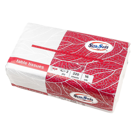 Салфетки "Silk Soft" двухслойные 220шт