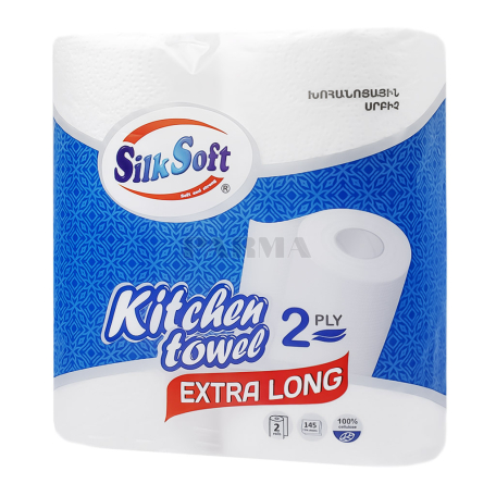 Бумажное полотенце "Silk Soft" двухслойное 2шт