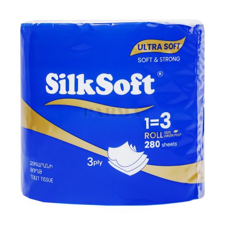 Զուգարանի թուղթ «Silk Soft» եռաշերտ 1հատ