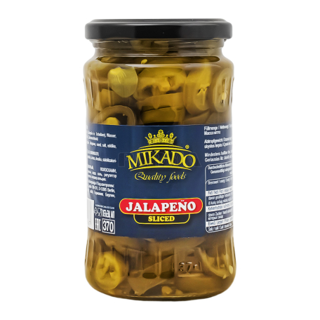 Մարինացված պղպեղ «Mikado Jalapeno» կծու 330գ