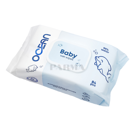 Անձեռոցիկ խոնավ «Oceann» մանկական 84հատ