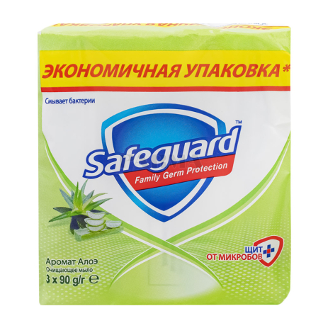 Օճառ «Safeguard» ալոե 3x90գ