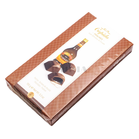 Шоколадные конфеты "Cupido" молочные, виски, ликер 150г