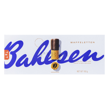 Վաֆլի «Bahlsen Waffeletten» դառը շոկոլադ 100գ