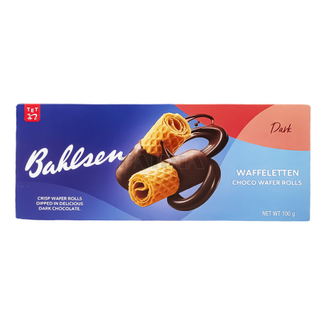 Вафли "Bahlsen Waffeletten" с темным шоколадом 100г