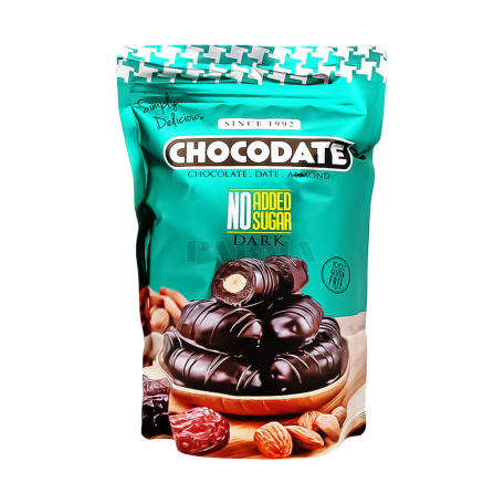 Շոկոլադե կոնֆետներ «Chocodate» մուգ, արմավ, նուշ, առանց շաքար 100գ