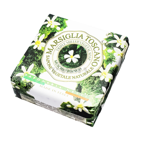 Мыло "Marsiglia Toscano" белый мускус 200г