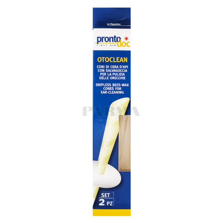 Палочки для чистки ушей "La Piacentina Otoclean" конусы из пчелиного воска 2шт