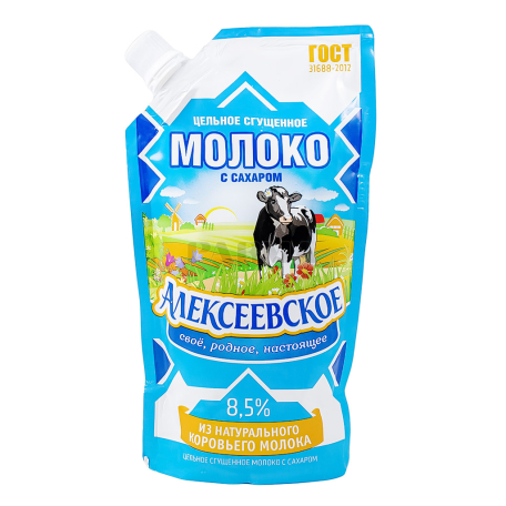 Խտացրած կաթ «Алексеевское» 8.5% 270գ
