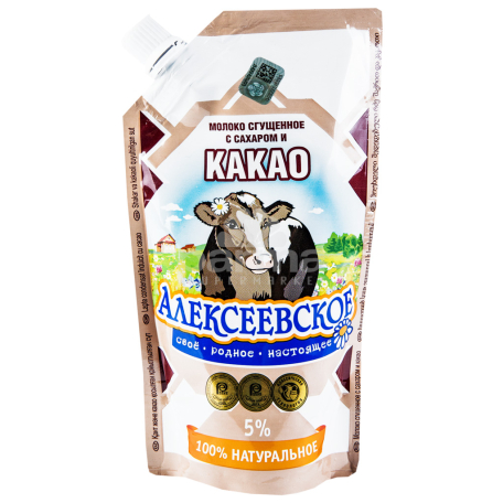 Խտացրած կաթ «Алексеевское» 5% 270գ