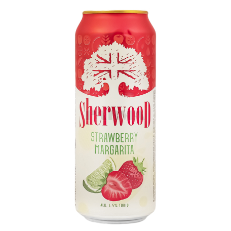 Գարեջուր «Sherwood Strawberry Margarita» բաց 500մլ