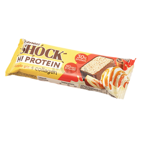 Բատոն «FitnesShock Protein» խնձոր, դարչին, առանց շաքար 40գ