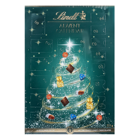 Շոկոլադե կոնֆետներ «Lindt Advent» օրացույց, հավաքածու 221գ