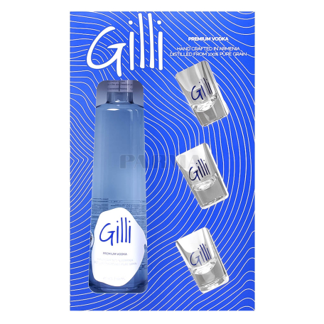 Օղի «Gilli» +3 բաժակ 500մլ