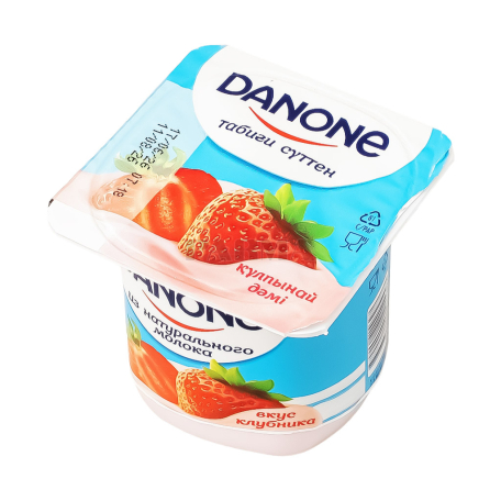 Йогурт "Danone" клубника 1.2% 100г