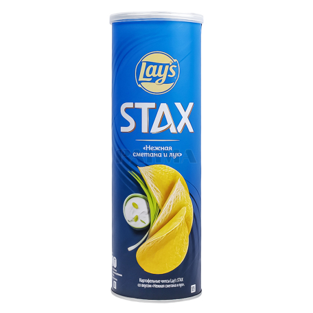 Չիպս «Lays Stax» թթվասեր, սոխ 140գ