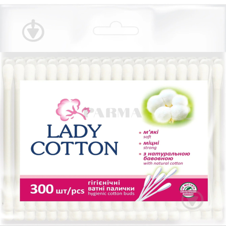 Բամբակյա փայտիկներ «Lady Cotton» 300հատ