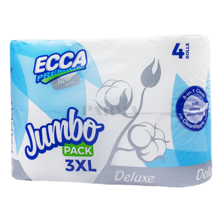Զուգարանի թուղթ «Ecca Jumbo» եռաշերտ 4հատ