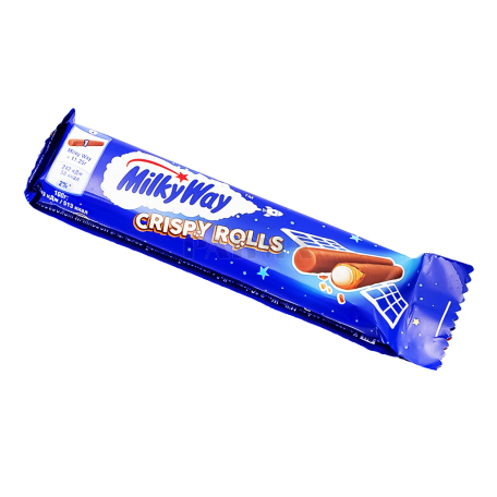 Վաֆլե ձողիկներ «Milky Way Crispy Rolls» շոկոլադե 22.5գ