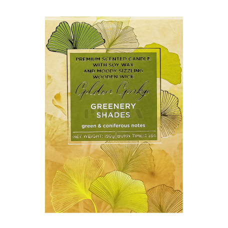 Մոմ «Bartek Golden Ginkgo Greenery Shades» 150գ