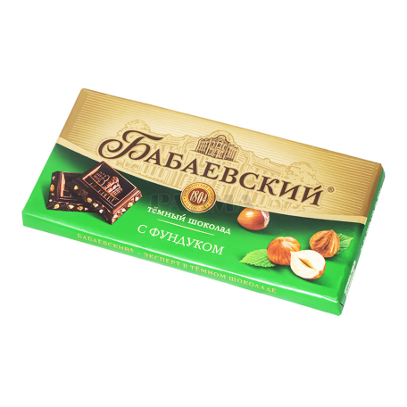 Շոկոլադե սալիկ «Бабаевский» մուգ, ընկույզ 90գ