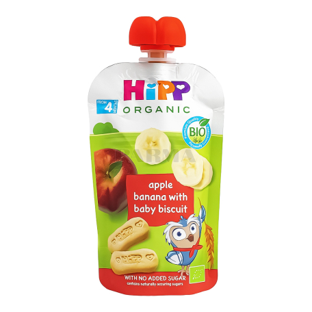 Խյուս «Hipp» խնձոր, բանան, թխվածքաբլիթ 100գ