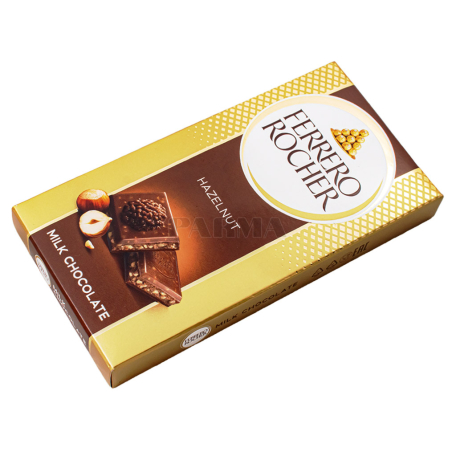 Շոկոլադե սալիկ «Ferrero Rocher» պնդուկ, կակաո 90գ