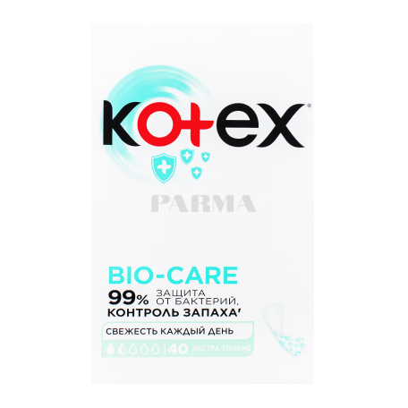 Միջադիրներ «Kotex Bio-Care» ամենօրյա 40հատ