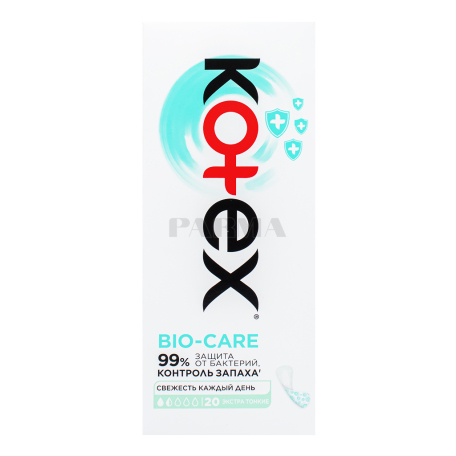 Միջադիրներ «Kotex Bio-Care» ամենօրյա 20հատ