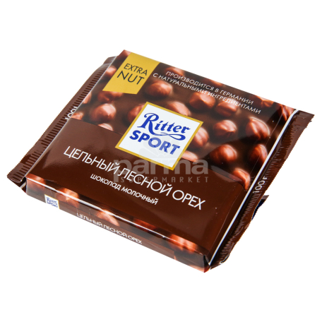 Շոկոլադե սալիկ «Ritter Sport» պնդուկ 100գ