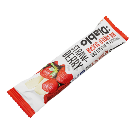 Բատոն-մյուսլի «Diablo» ելակ, յոգուրտ, առանց շաքար 30գ