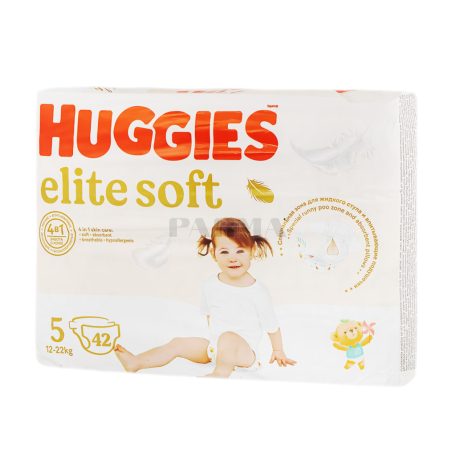 Տակդիր «Huggies Elite Soft 5» 12-22կգ 42հատ