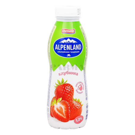Յոգուրտ ըմպելի «Ehrmann Alpenland» ելակ 1.2% 420գ