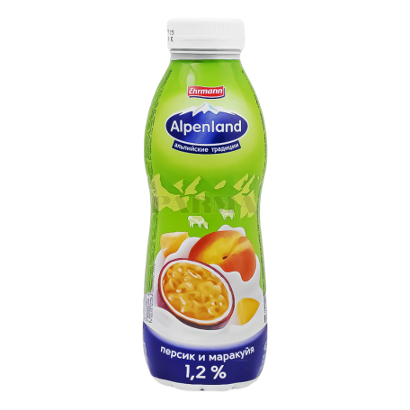 Յոգուրտ ըմպելի «Ehrmann Alpenland» դեղձ, մարակույա 1.2% 420գ