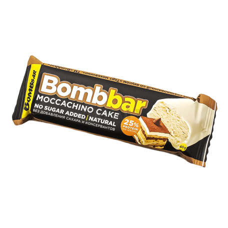 Բատոն «BombBar Protein» մոկաչինո, առանց շաքար 40գ