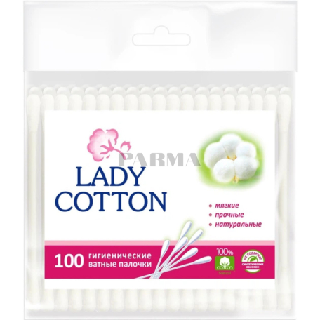 Բամբակյա փայտիկներ «Lady Cotton» 100հատ