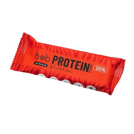 Բատոն «Bob Protein» հատապտղային, առանց շաքար 40գ