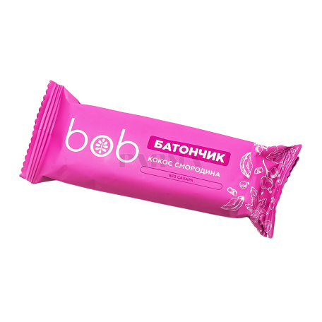 Բատոն «Bob Protein» կոկոս, սև հաղարջ, առանց շաքար 40գ