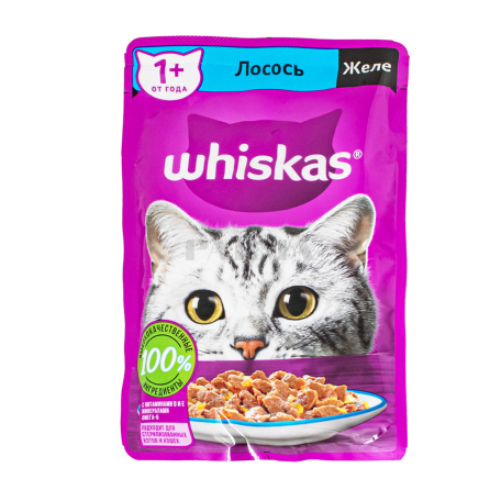 Կատվի կեր «Whiskas» խոնավ, սաղմոնի մսով 75գ