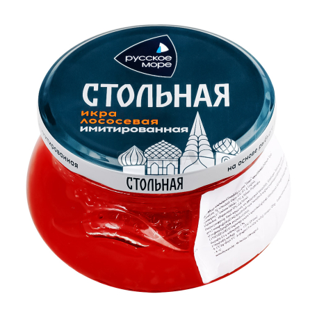 Ձկնկիթ սաղմոնի «Русское Море» կարմիր, իմիտացիա 230գ