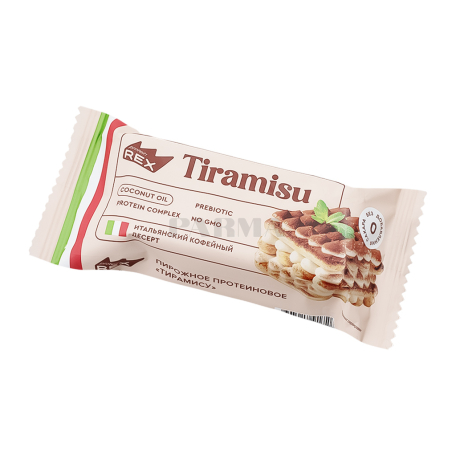 Խմորեղեն «Rex Protein» տիրամիսու, առանց շաքար 40գ