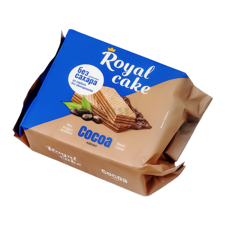 Վաֆլի «Royal Cake» կակաո, առանց շաքար 120գ