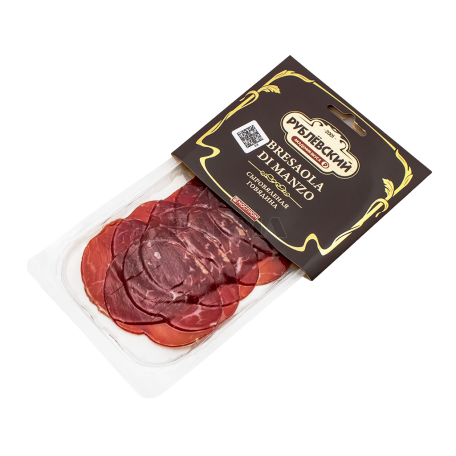 Երշիկ «Рублёвский Bresaola Di Manzo» հում հնեցված, կտրատած 80գ