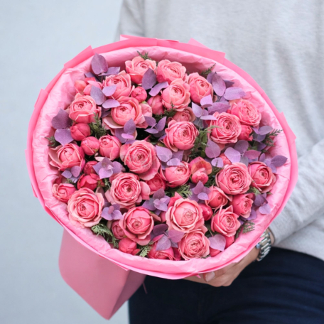 Bouquet "Latona Flowers" peony, eucalyptus