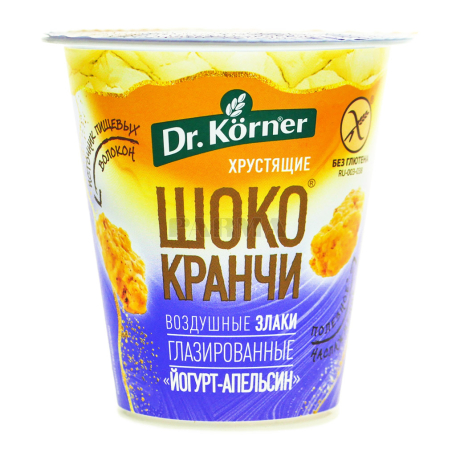 Chococrunchies "Dr. Korner" cereal, orange, yogurt 40g