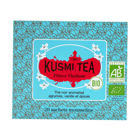 Թեյ «Kusmi Organic» սև, վանիլային, ցիտրուսային 40գ