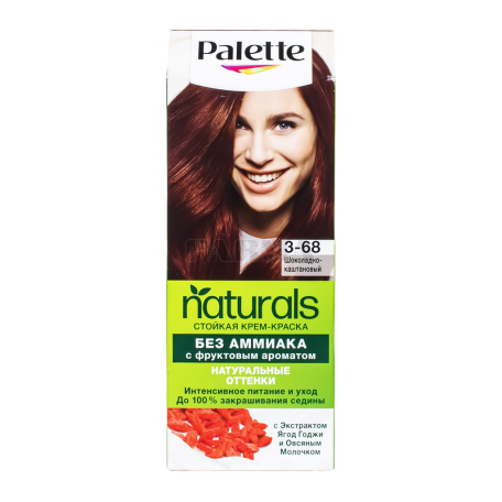 Մազի ներկ «Palette Naturals 3-68» առանց ամոնիակ