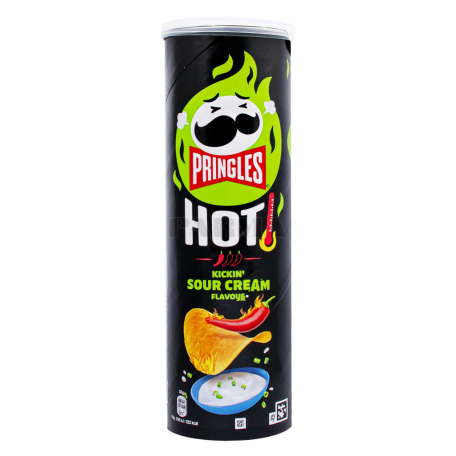 Չիպս «Pringles» թթվասեր, կծու պղպեղ 160գ