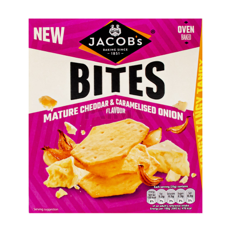 Կրեկեր «Jacob`s Bites» պանիր, սոխ 125գ