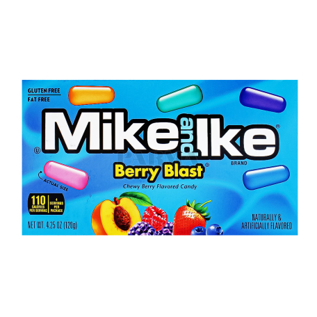 Մաստակ-կոնֆետ «Mike and Like» հատապտղային, առանց գլյուտեն 120գ